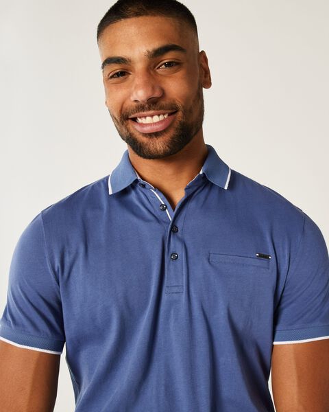 Mens Blue Polo Shirt